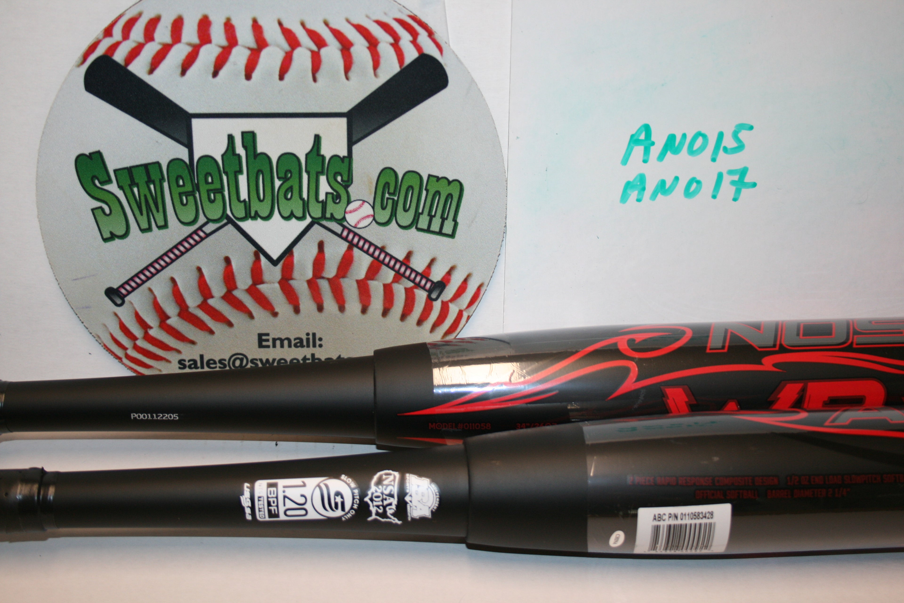 2022 Anderson Wraith USSSA 240 Slowpitch Composite Softball Bat 1/2 .5 End Load Endload EL 2 piece 011058