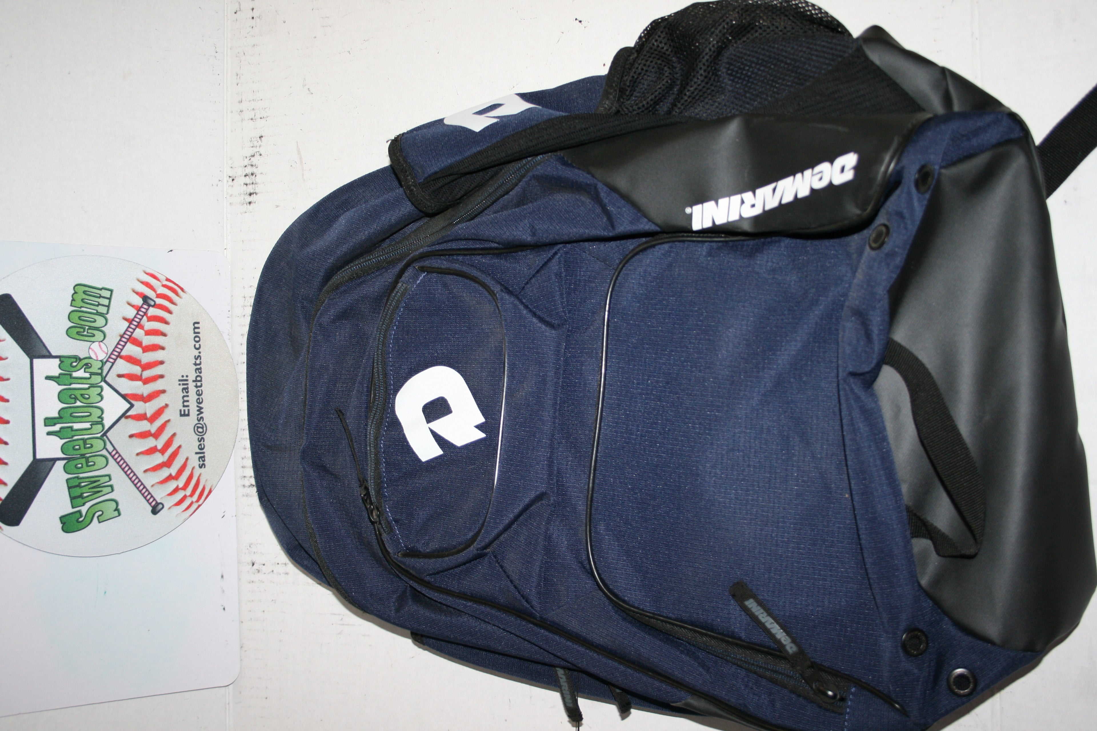Demarini Aftermath Backpack Equipment Bag Blue Black Back Pack Baseball Softball
