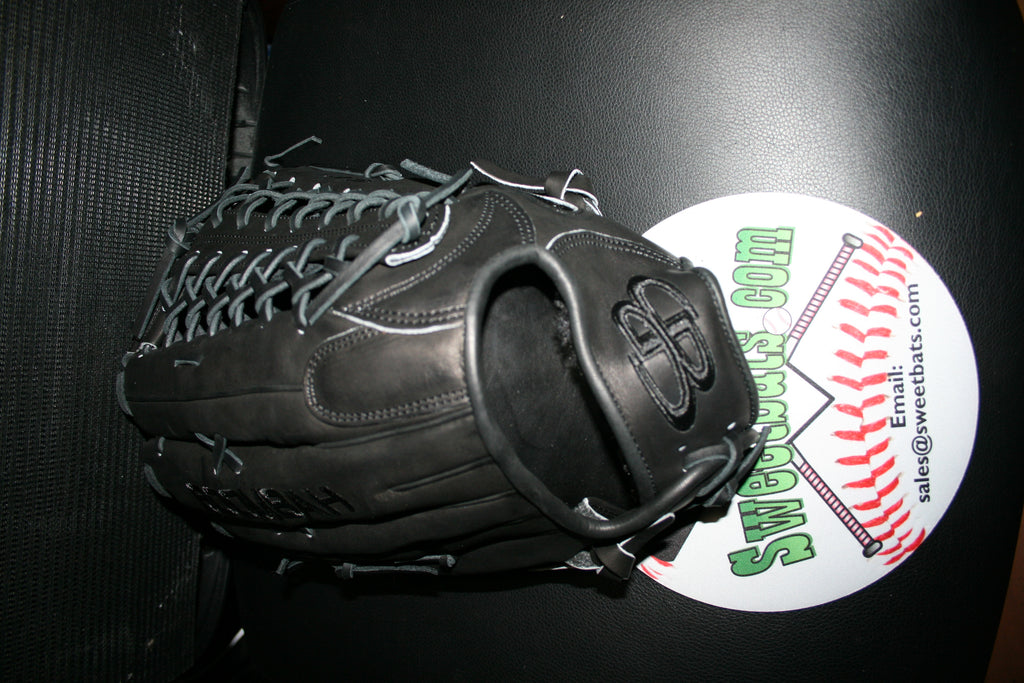 14" Inch BOOMBAH VELOCI Slowpitch Softball Fielding Glove Mitt B17 T Web BLACK