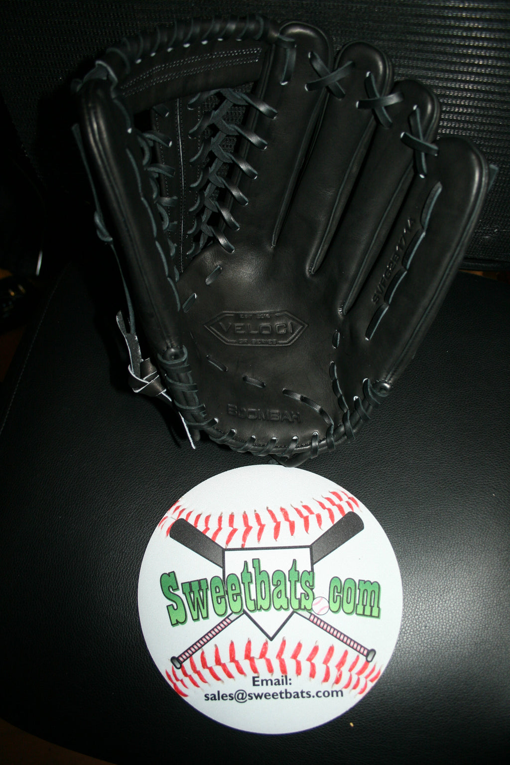 14" Inch BOOMBAH VELOCI Slowpitch Softball Fielding Glove Mitt B17 T Web BLACK