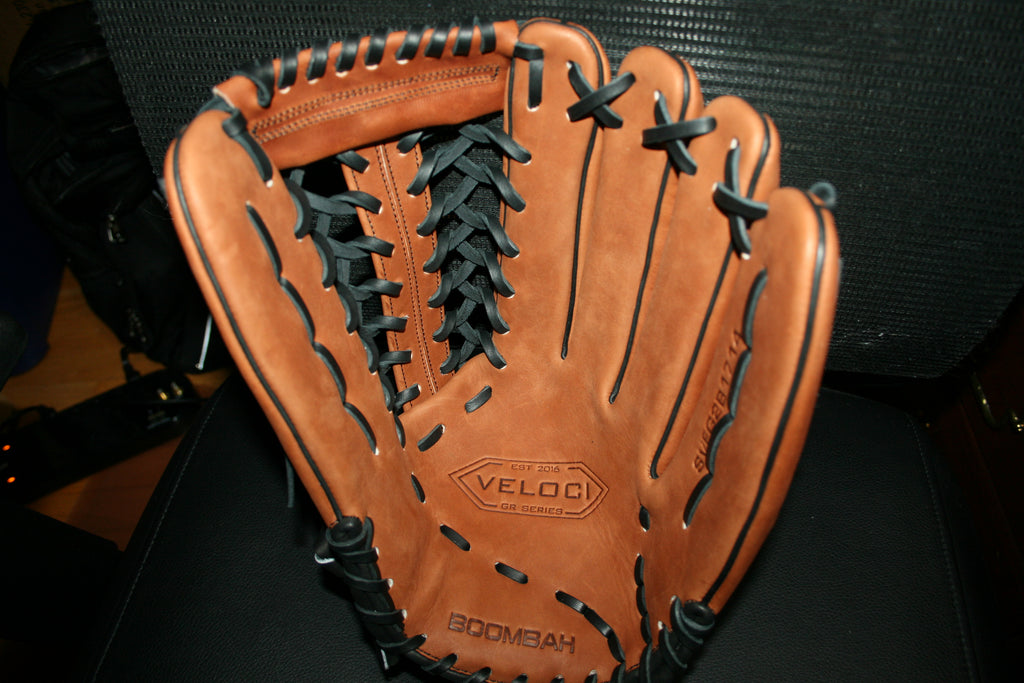 14" Inch BOOMBAH VELOCI Slowpitch Softball Fielding Glove Mitt B17 T Web Brown