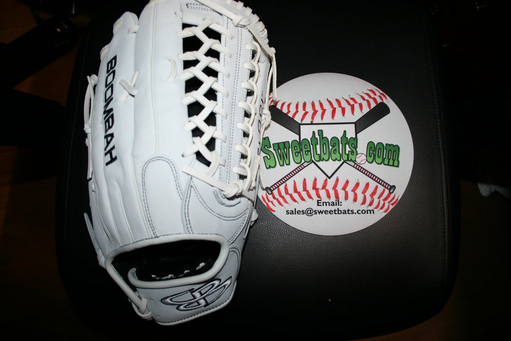 14" Inch BOOMBAH VELOCI Slowpitch Softball Fielding Glove Mitt B17 T Web White