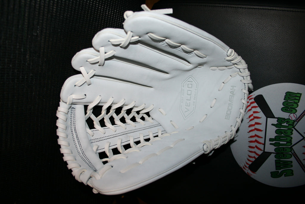 14" Inch BOOMBAH VELOCI Slowpitch Softball Fielding Glove Mitt B17 T Web White