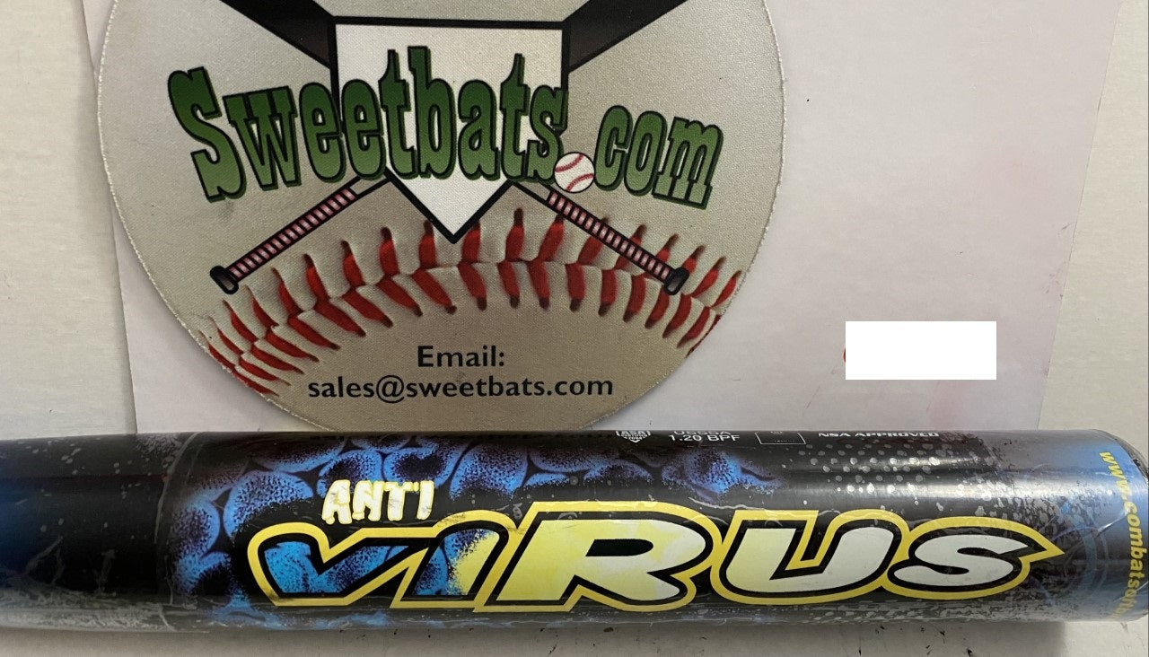 New Combat Anti Virus 34 NIW softball bat 100mph+ ASA VIRSP2 07 FULLY LOADED USSSA 220