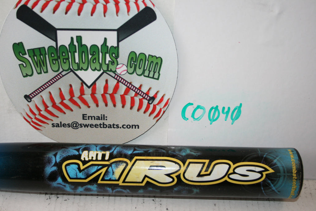 Combat Anti Virus softball bat 100mph + ASA USA Softball VIRSP2 BALANCED USSSA 220 dual stamp
