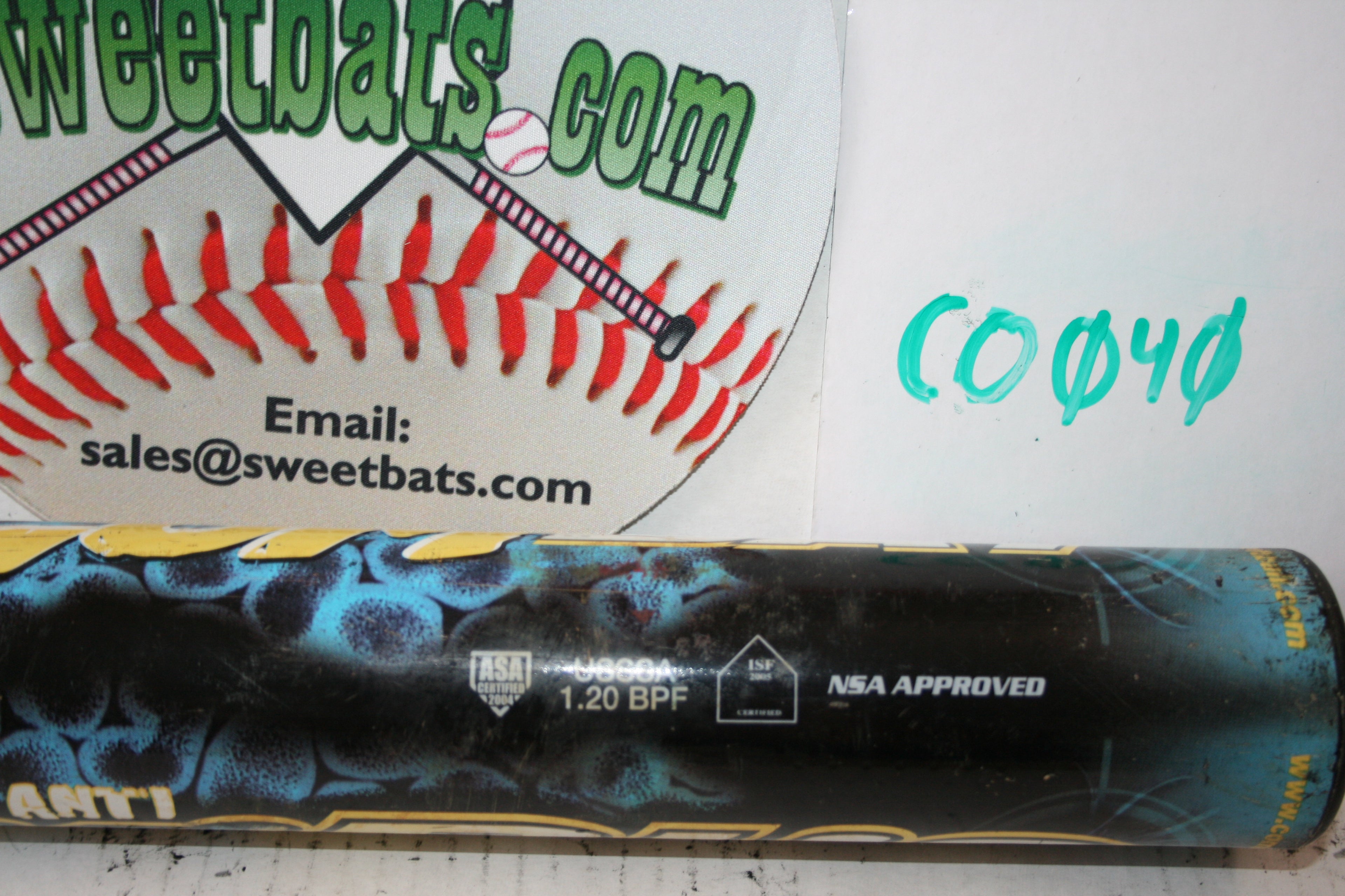 Combat Anti Virus softball bat 100mph + ASA USA Softball VIRSP2 BALANCED USSSA 220 dual stamp