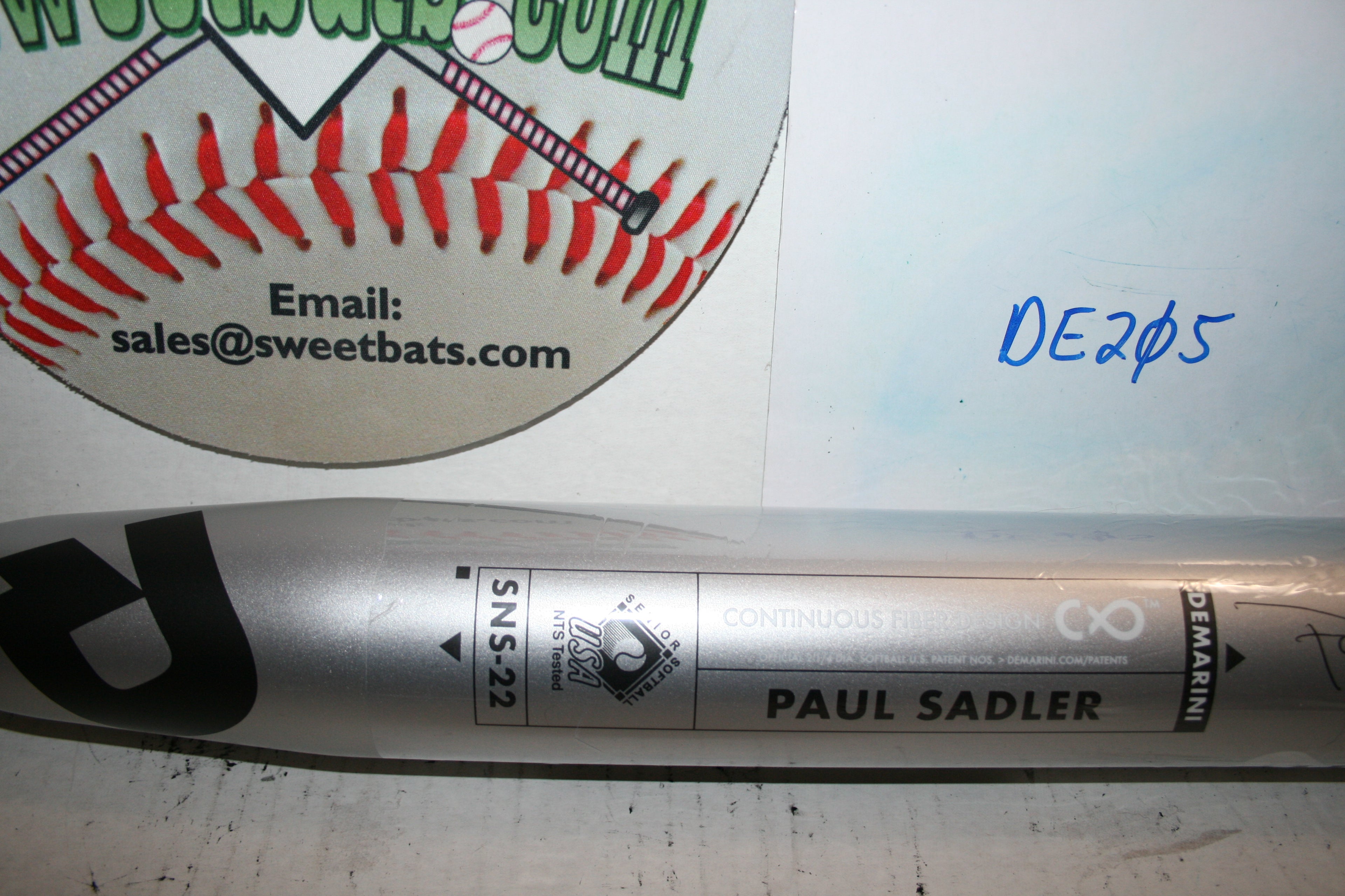 Demarini Senior Nautalai PAUL SADLER Balanced Senior Softball Bat NIW SSUSA 2022