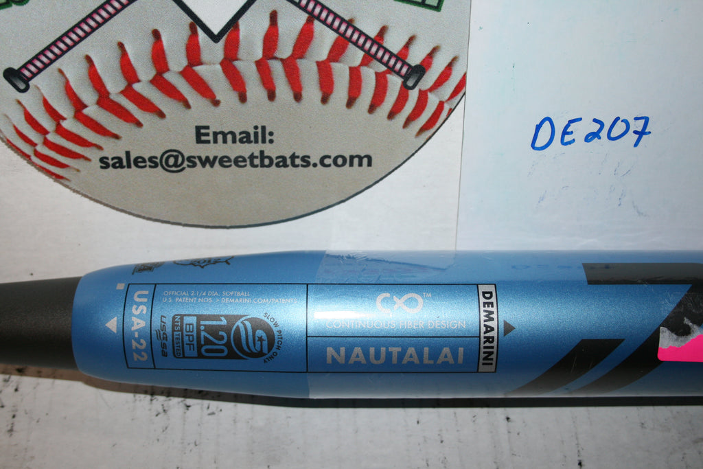 NIW New Demarini Nautalai Slowpitch Softball Bat USA-22 34 WTDXUSA 2022 USSSA 240