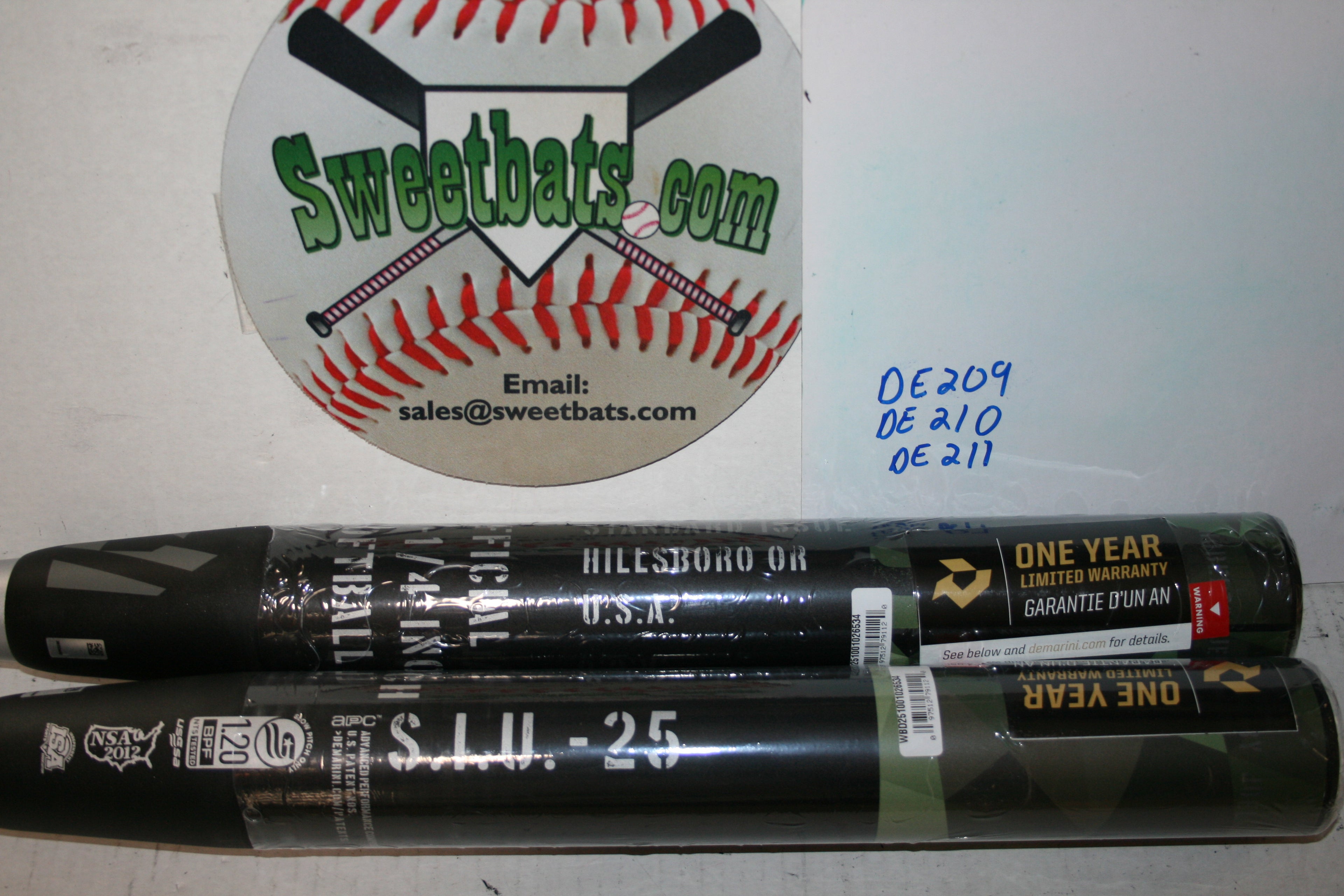 1 of 300! 2025 DeMarini Standard Issue USSSA 240 Slowpitch Softball Bat WTDXSIU