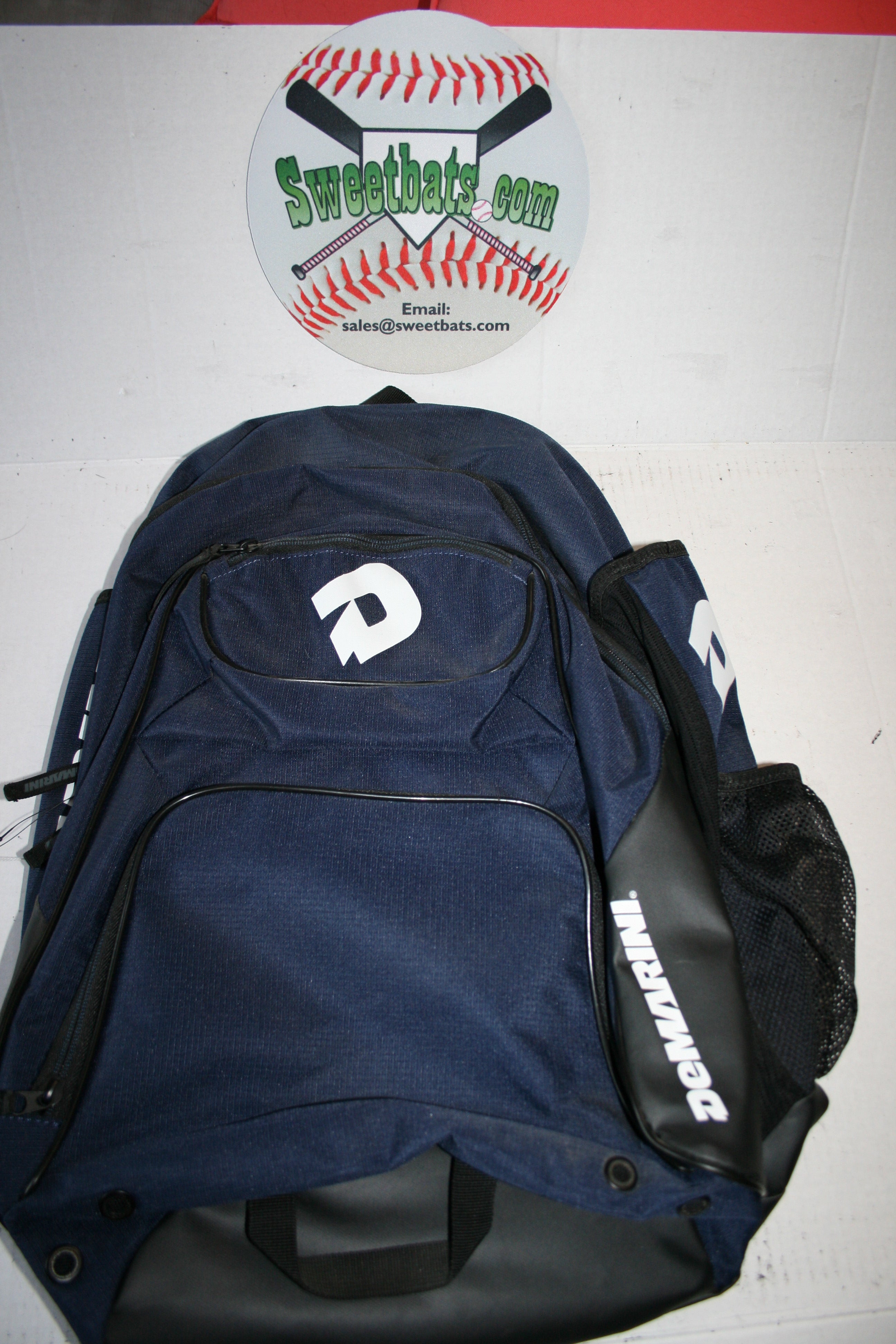 Demarini Aftermath Backpack Equipment Bag Blue Black Back Pack Baseball Softball