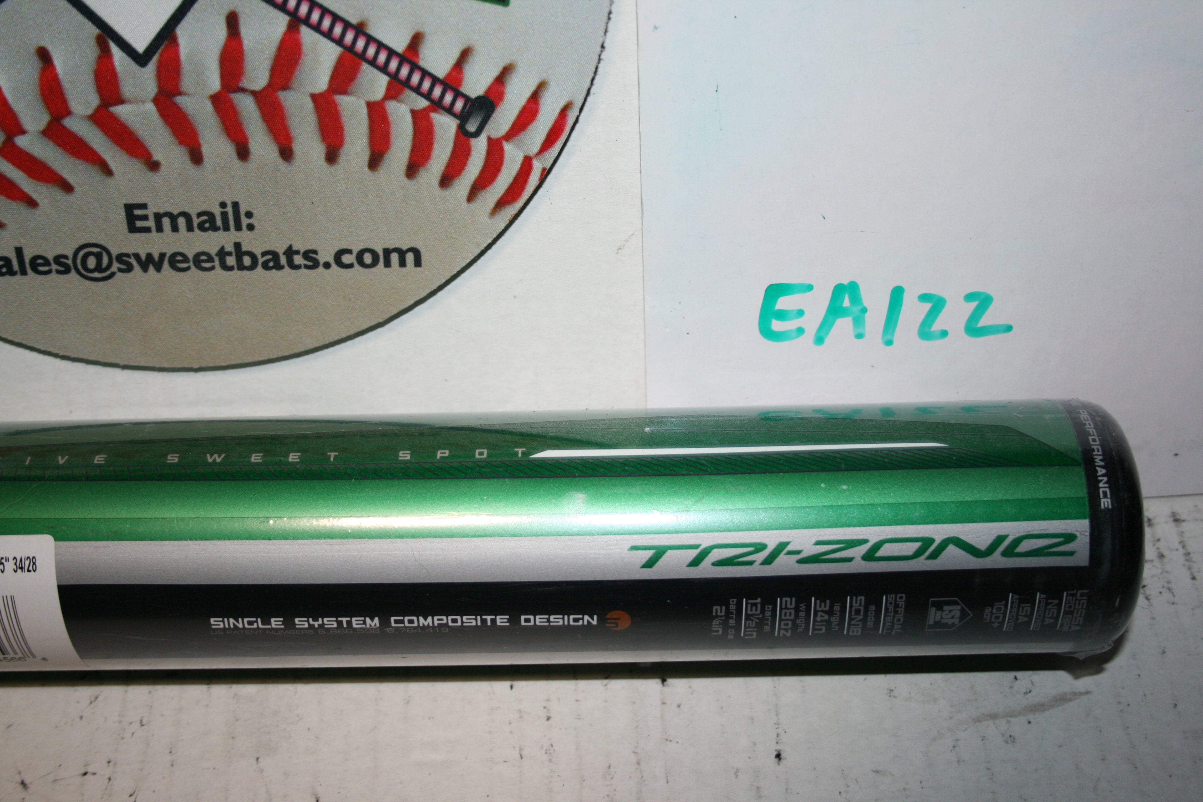 New Easton Synergy SCN18 TRI ZONE USSSA 220 Softball Bat 100mph + 13.5" barrel