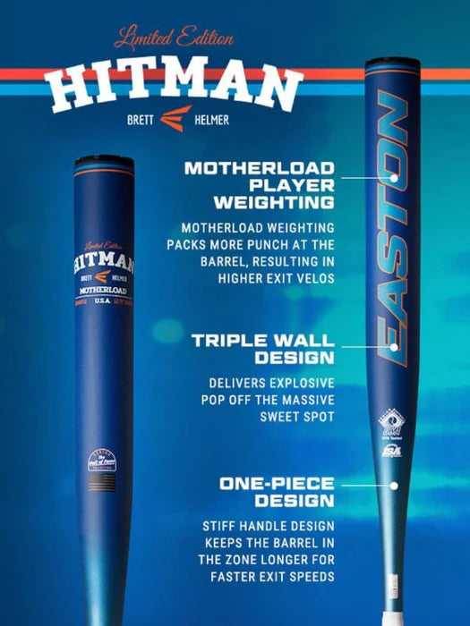 For Daniel C only NIW Easton Helmer Hitman HOF Hall Fame SSUSA Senior Slowpitch BAT ESS4HIT1X (Copy)