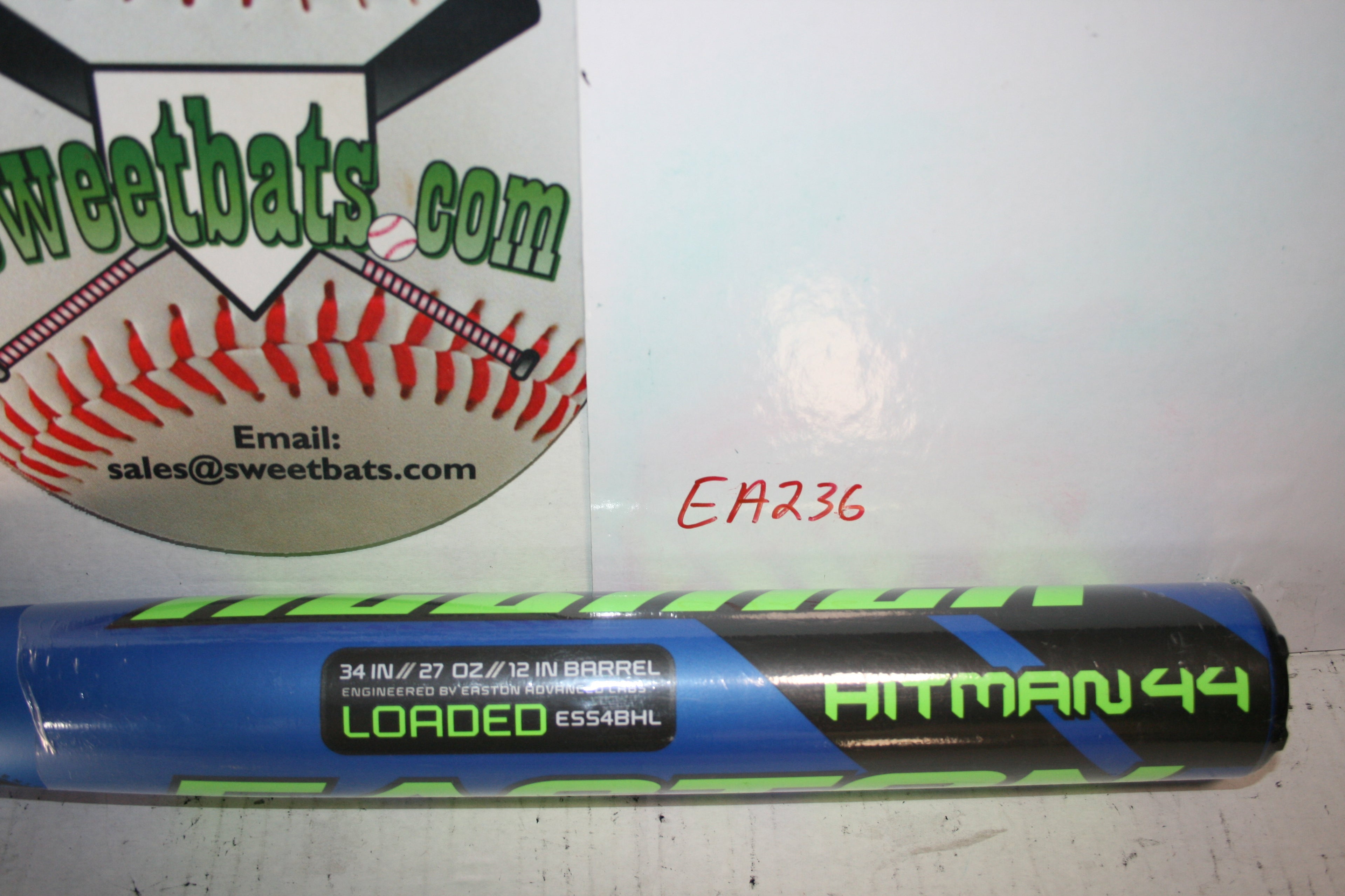 New NIW Easton Helmer Hitman 44 SSUSA Senior Slowpitch BAT ESS4BHL 2 piece pc