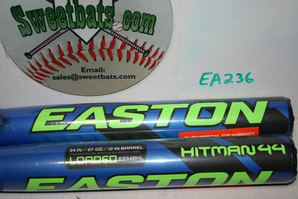 New NIW Easton Helmer Hitman 44 SSUSA Senior Slowpitch BAT ESS4BHL 2 piece pc
