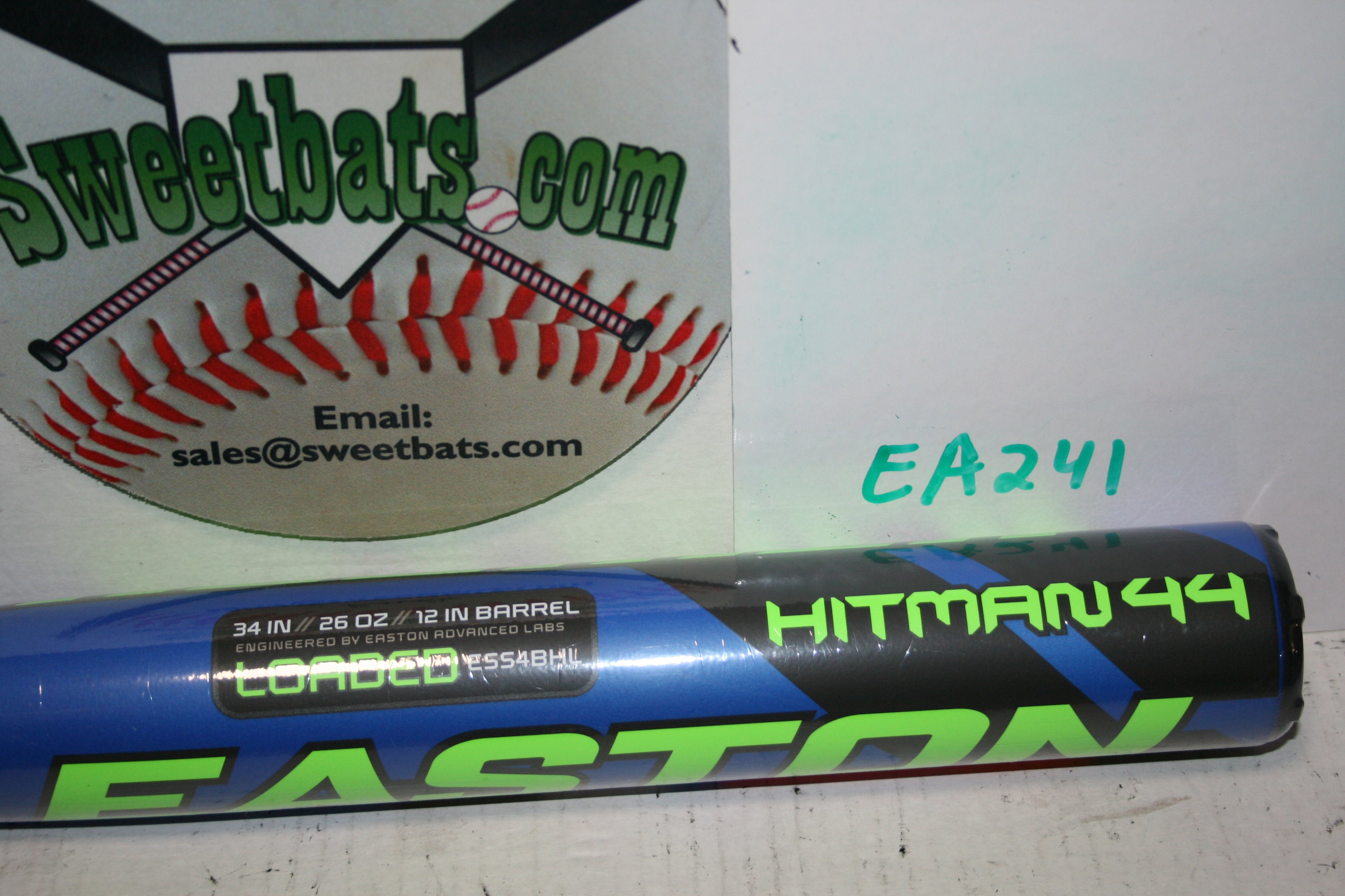 New NIW Easton Helmer Hitman 44 SSUSA Senior Slowpitch BAT ESS4BHL 2 piece pc