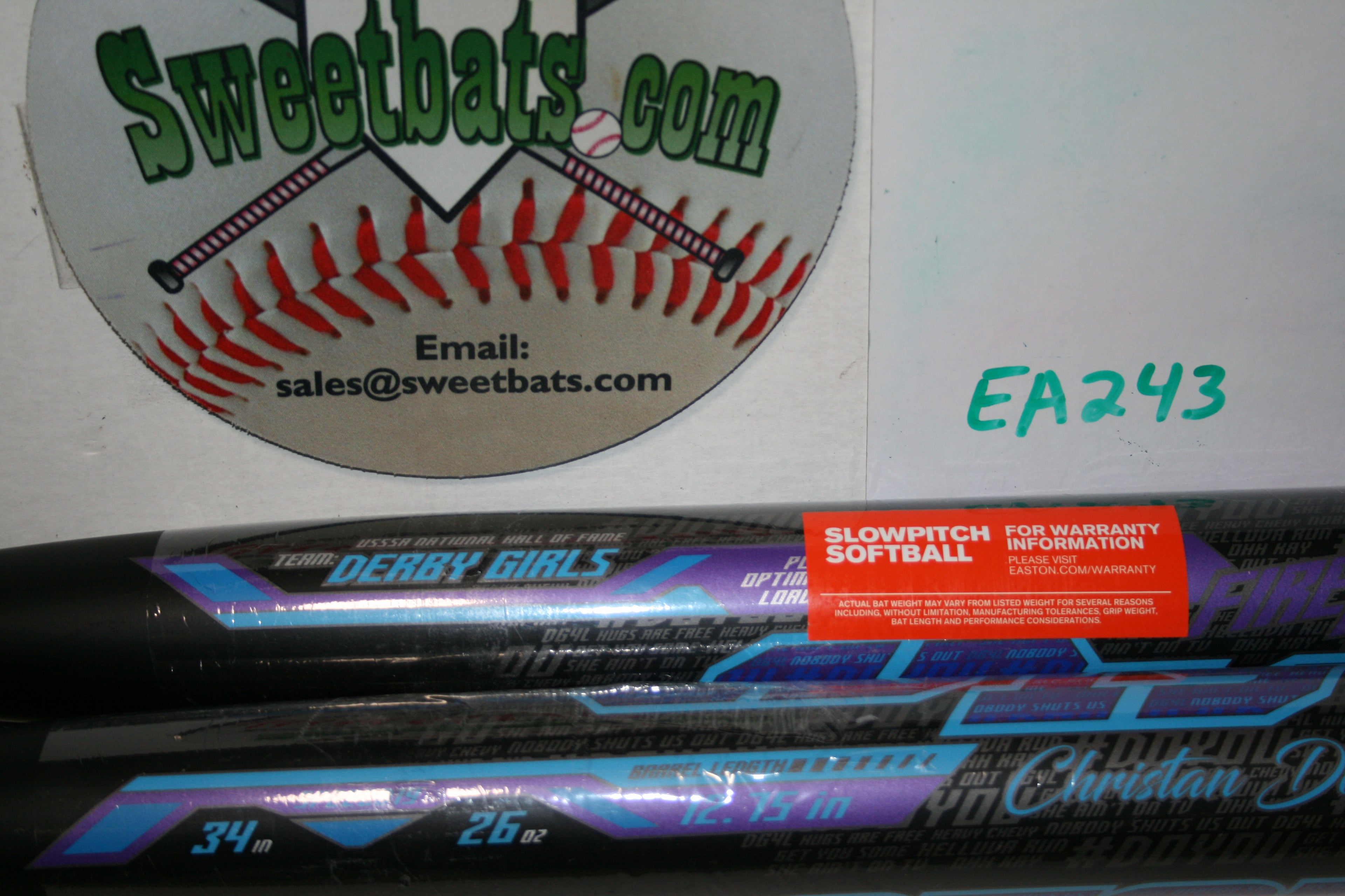 Easton CD19 Dowling Slowpitch Softball Bat Fire Flex USSSA 220 SP22CD1 Derby Grls