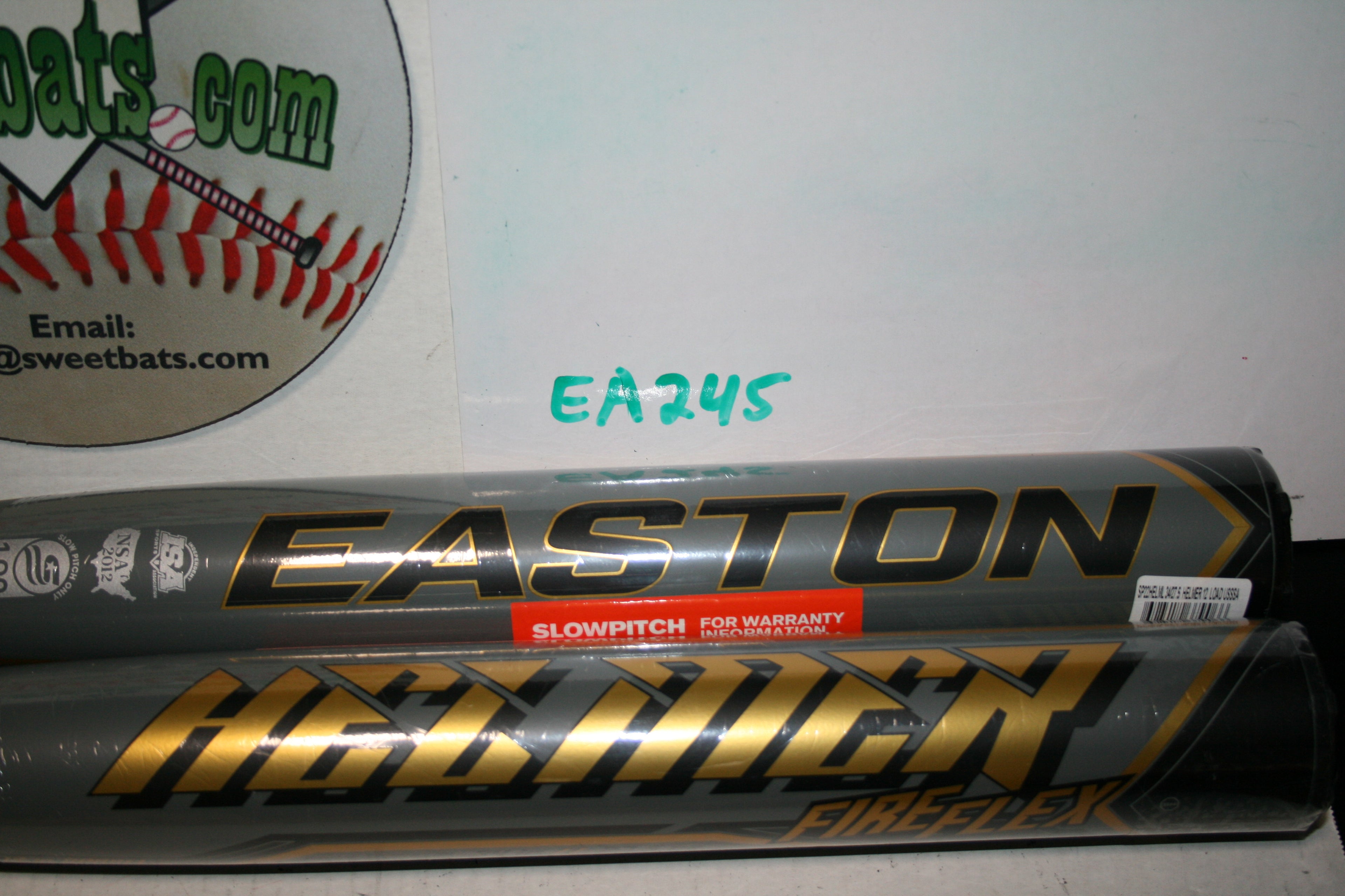 New NIW Easton Helmer Fire Flex 12" Barrel Loaded USSSA 240 Slowpitch Softball Bat SP22HELML