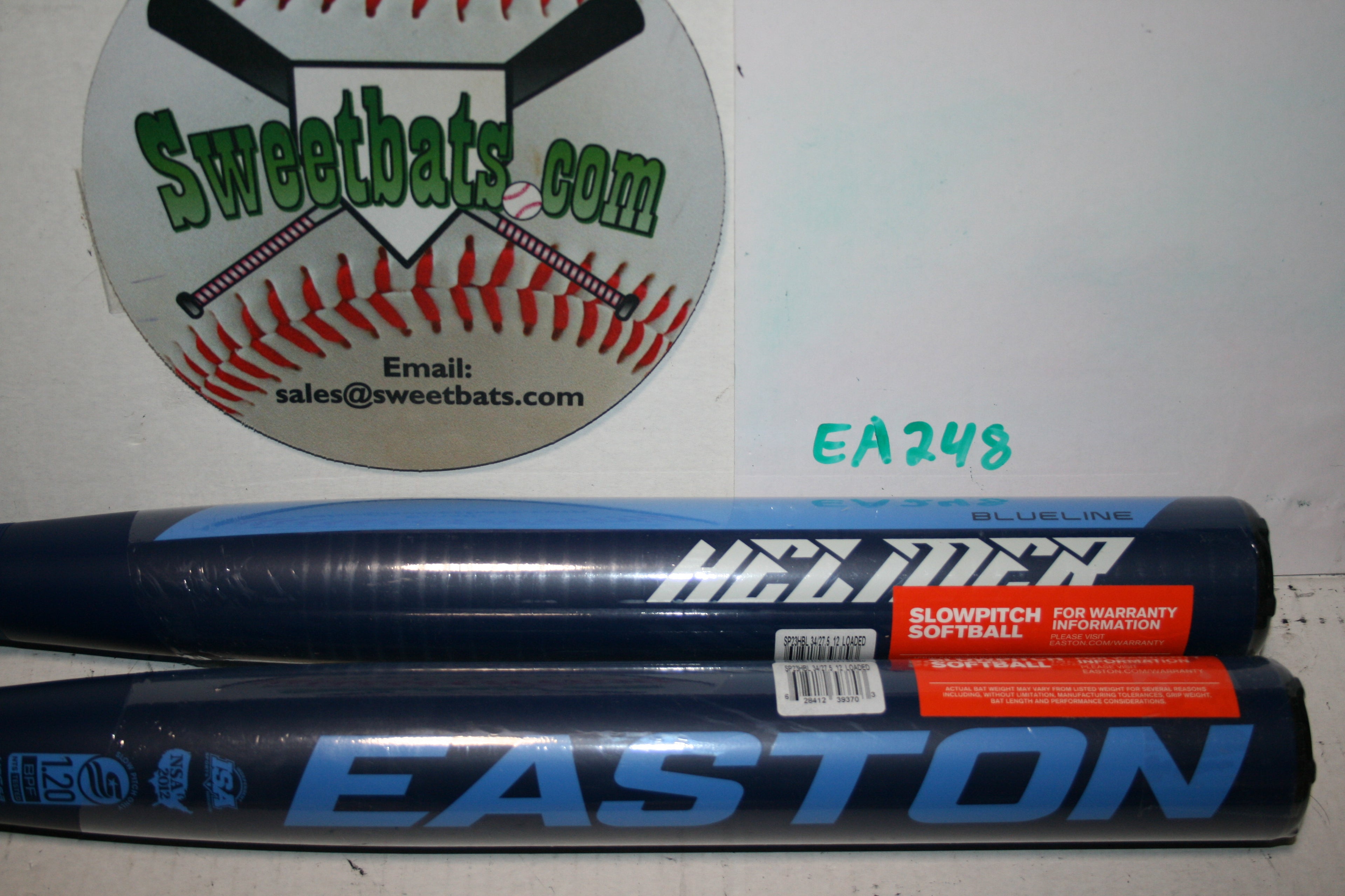 Easton Helmer Blue Line Slowpitch Softball Bat Fire Flex USSSA 240 Load SP23HBL