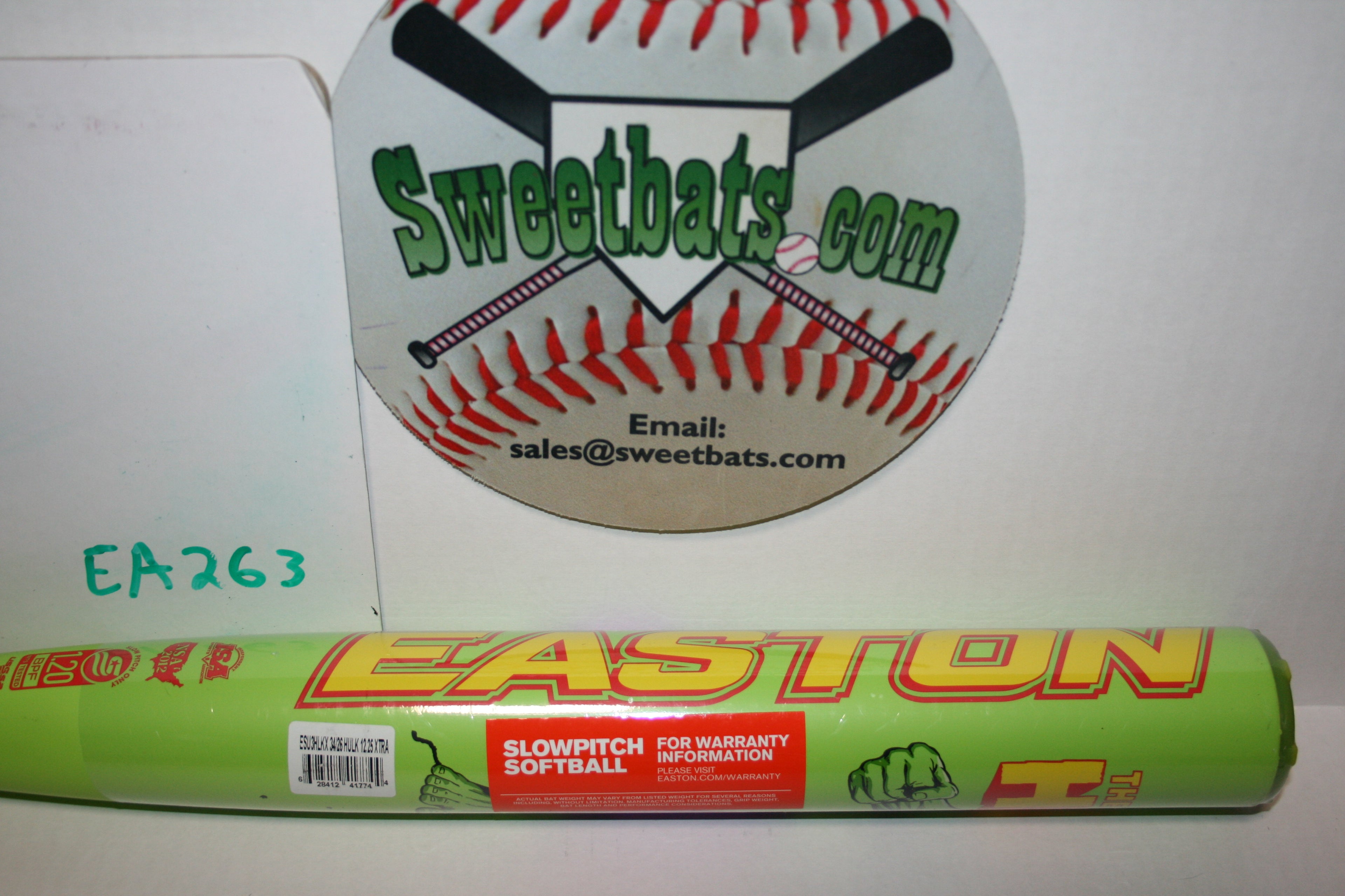 Only 1,000 made! Easton Marvel Incredible HULK Mule Load Slow Softball Bat