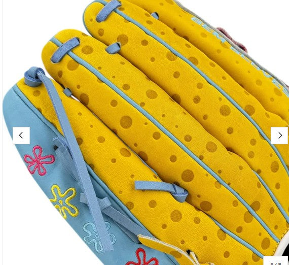 15" Inch Gem Gloves Slowpitch Softball Fielding Glove RHT Right Handed Throw Sponge Bob
