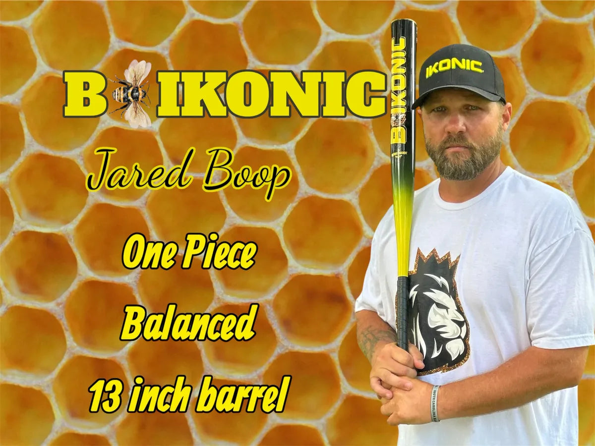Jared Boop B Ikonic Senior Softball Bat 13" SSUSA 1 piece Balanced Bee 1 pc 1.21 BPF