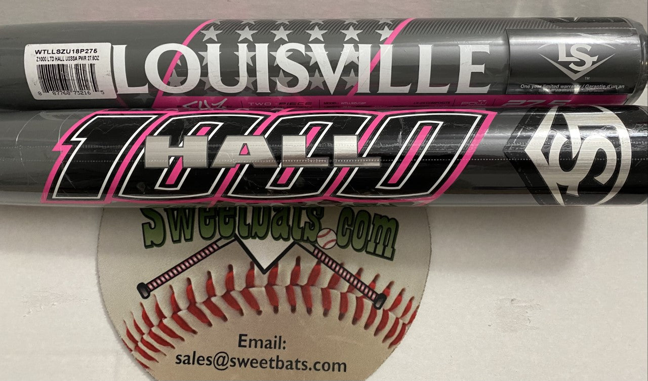 2018 Louisville Slugger Jeff Hall Z1000 Cuz USSSA 220 Bat WTLLSZU18P 27.5 NIW NEW