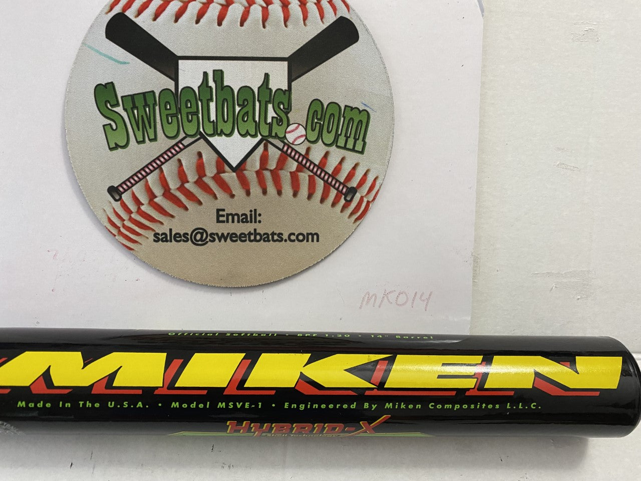 New RARE VINTAGE Miken VELOCIT-E VELOCITE 34 28 Softball bat ASA USA Softball Stamps MSVE-1