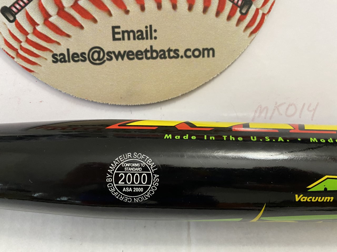 New RARE VINTAGE Miken VELOCIT-E VELOCITE 34 28 Softball bat ASA USA Softball Stamps MSVE-1