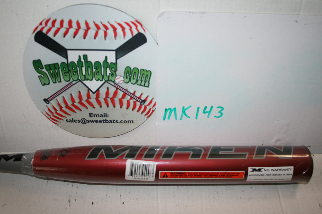 NIW New Senior Miken ULTRA GAMER MAXLOAD Slowpitch Softball Bat MUG12S SSUSA 12"