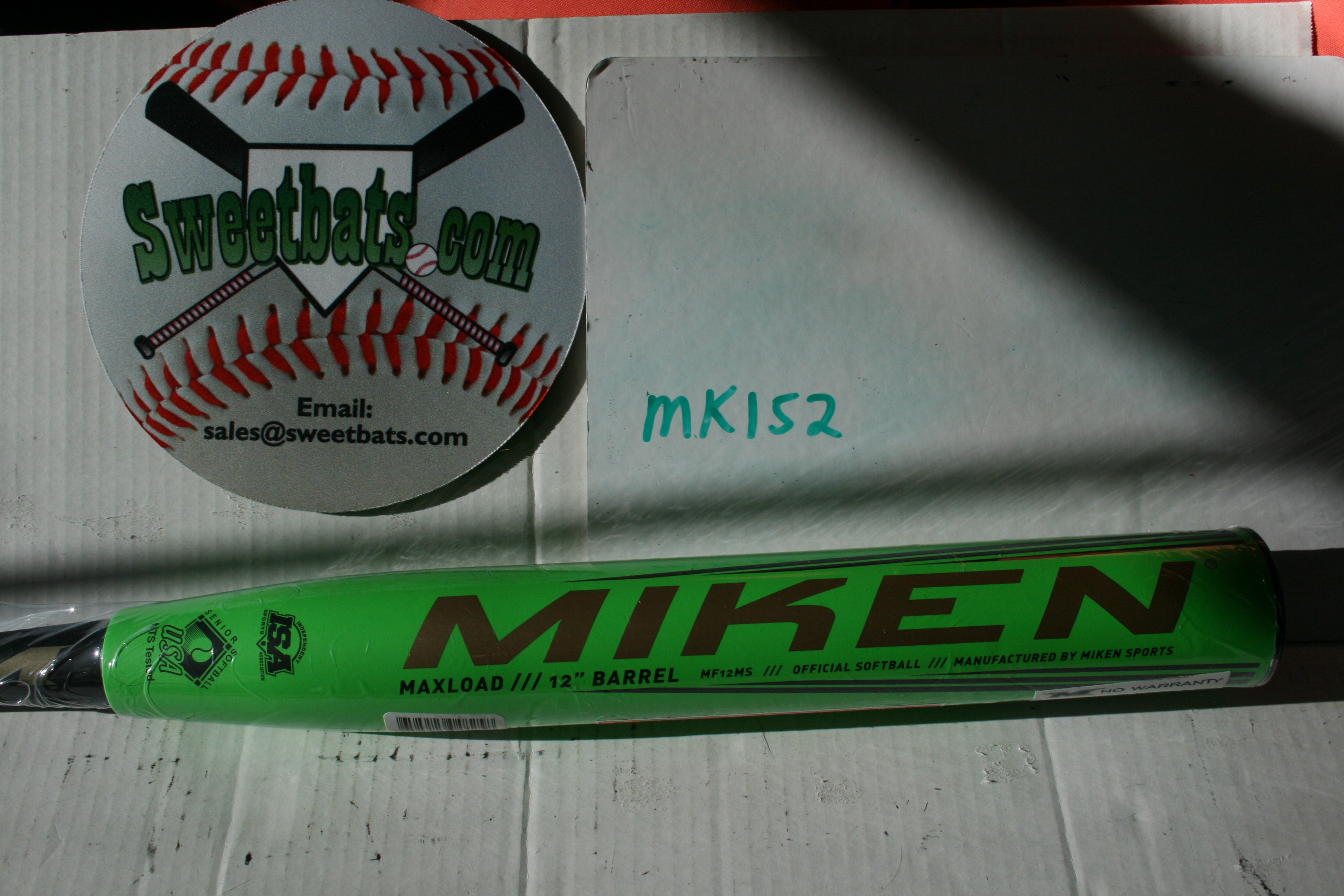 Senior Miken BAILEY ULTRA FUSION MAXLOAD Slowpitch Softball Bat MF12MS 27 SSUSA