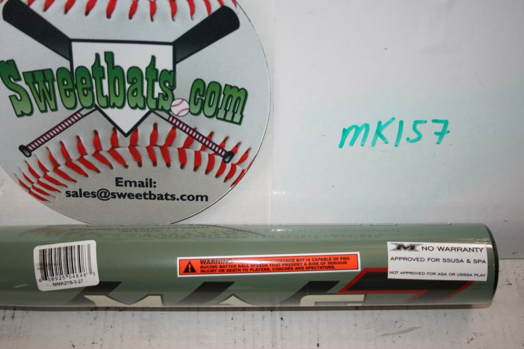 Senior Miken MAG 7 MAXLOAD Slowpitch Softball Bat MMA21S SSUSA 14" NIW MAG7
