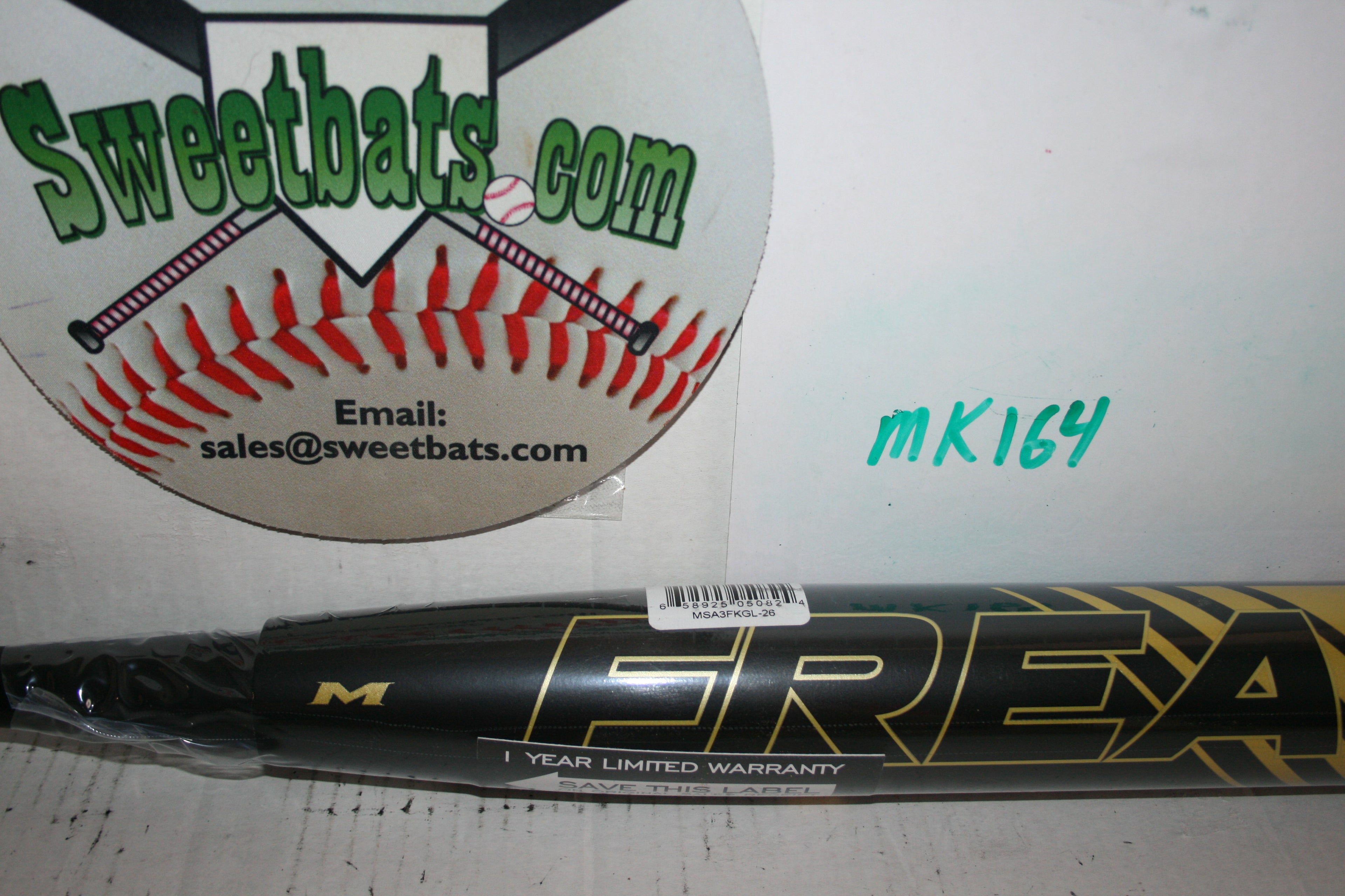 NIW Miken Freak GOLD RUSH USA Softball ASA MIDLOAD Mid Ld Slowpitch Softball Bat MSA3FKGL 12.5"