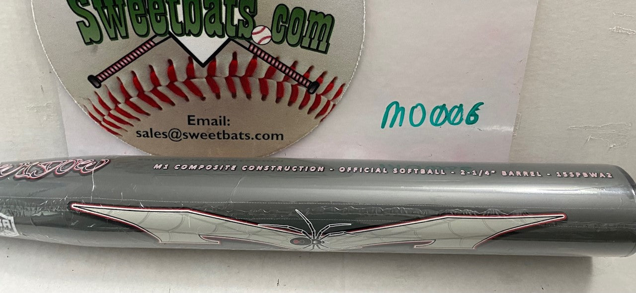 NIW new 2019 2015 Monsta Softball bat ASA M1 2 piece 15SPBWA2 Black Widow Reissue