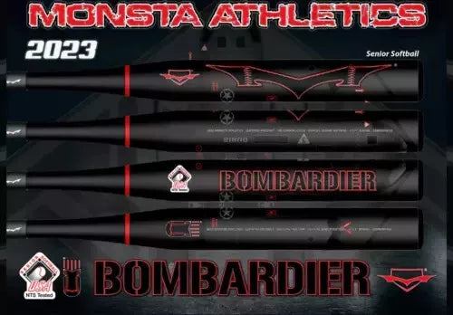 Monsta Senior Softball SSUSA BOMBARDIER 2023 4000 handle Softball Bat 1 PC Balanced or End Load Endload