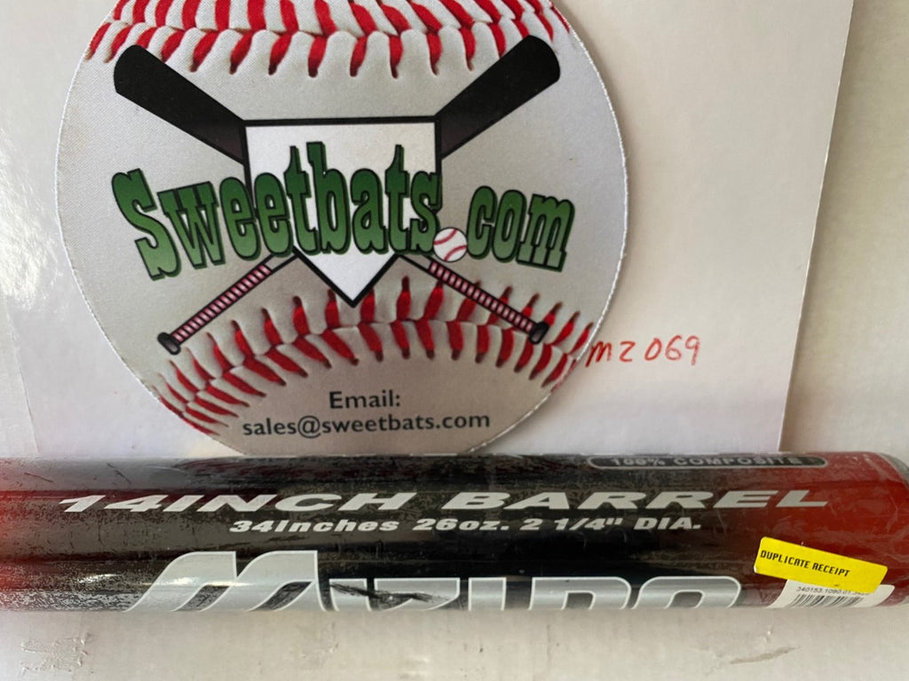 New Mizuno Wrath Extended Softball Bat 34 DUAL STAMP ASA USA USSSA 220 Techfire 14"340153 NIW
