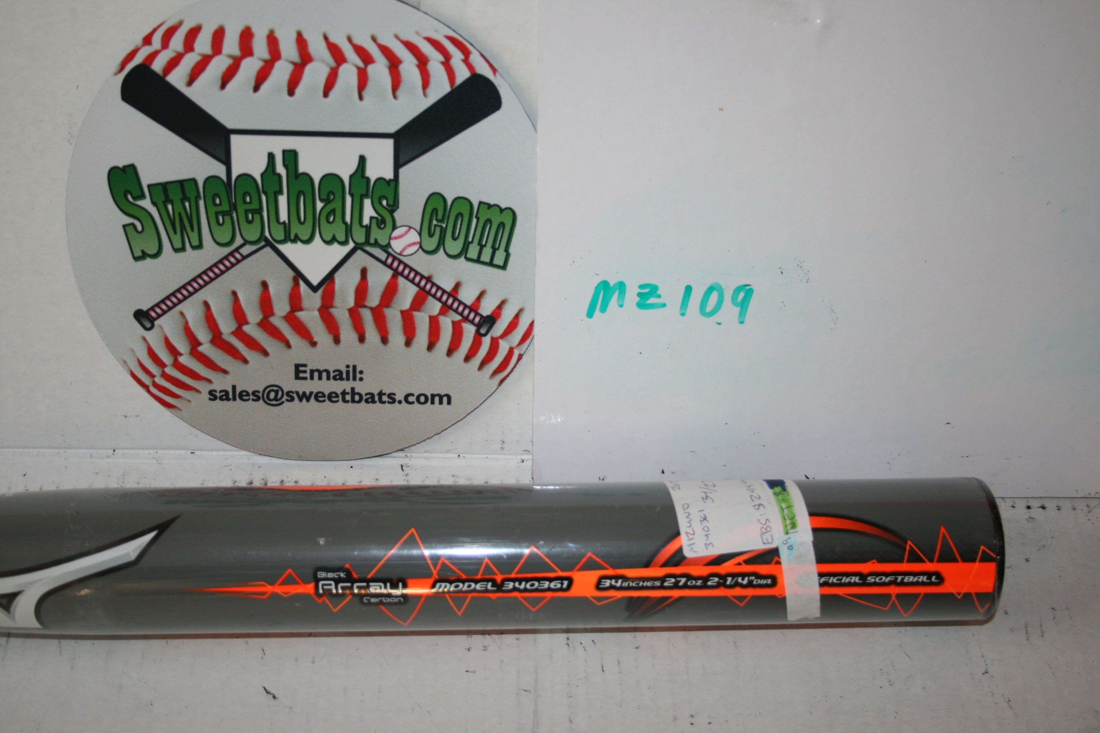 New Mizuno MAMBA Softball Bat 34 NIW USSSA Slowpitch Black Array Comp 340361