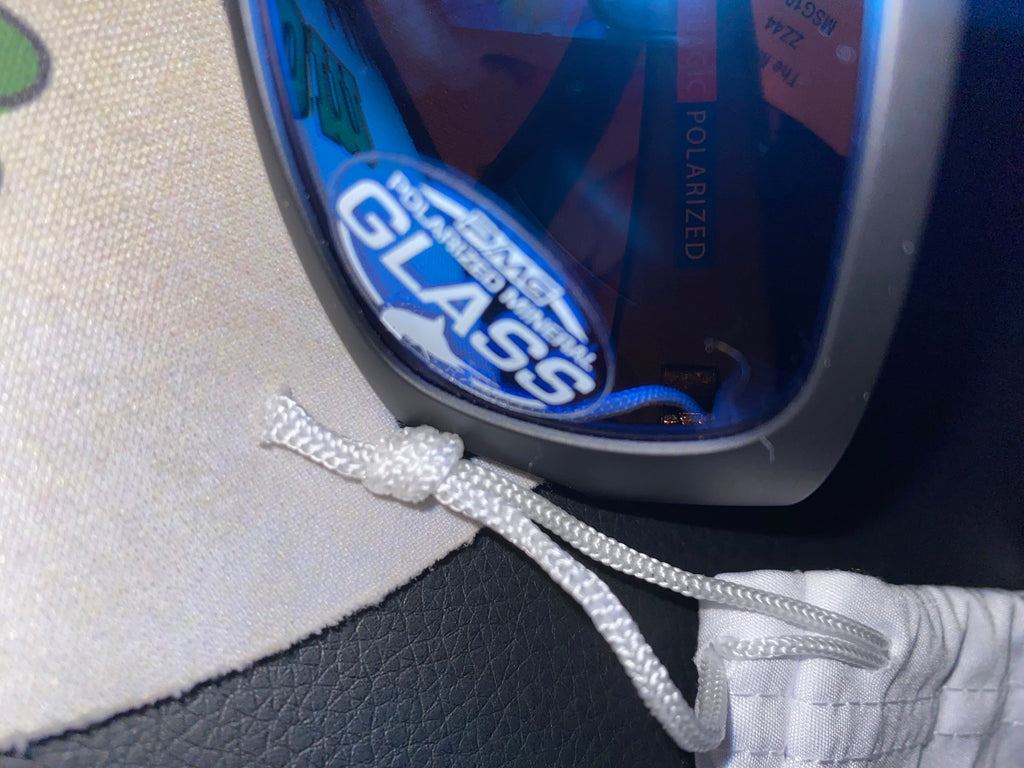 Pelagic Polarized MACK Black Logo Mineral Glass Sunglasses Blue Glass Lens New