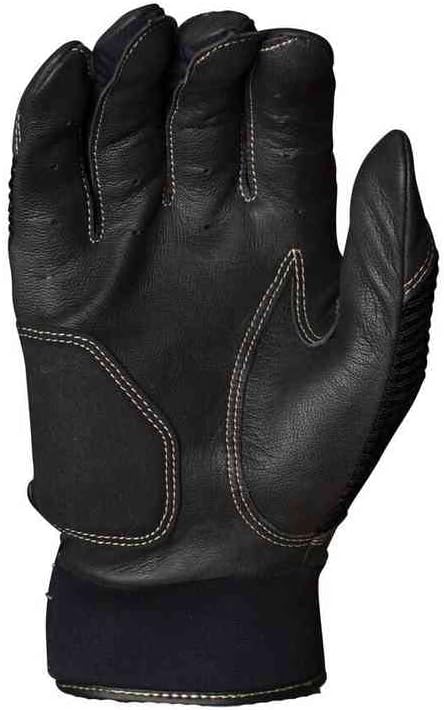 Miken Batting Gloves Black Gold Adult Baseball Softball MK7X PRO Glove Right and Left Pair