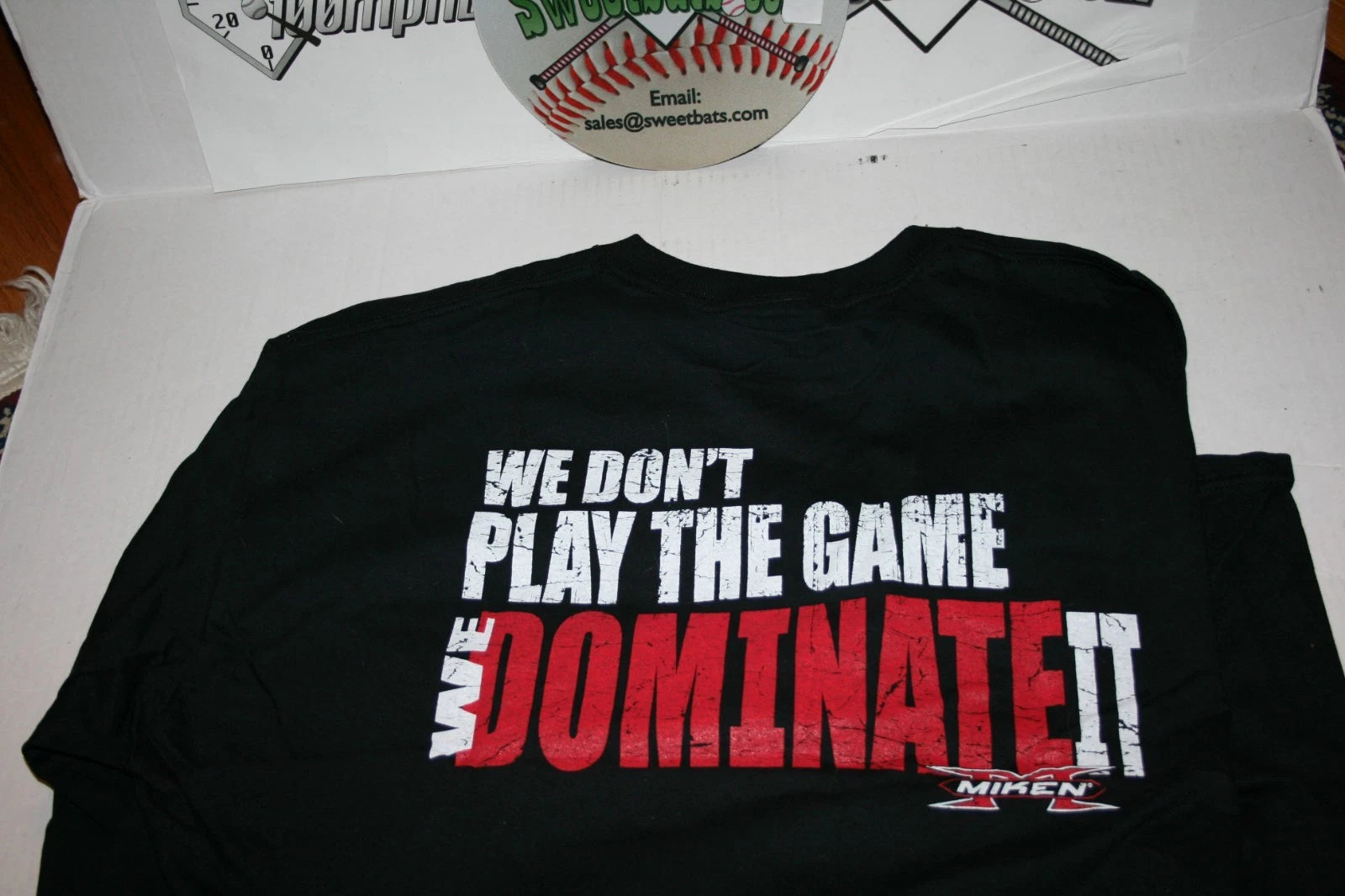 Miken T shirt Softball Adult Mens Men's Long Sleeve Black Baseball Slowpitch Fastpitch Black