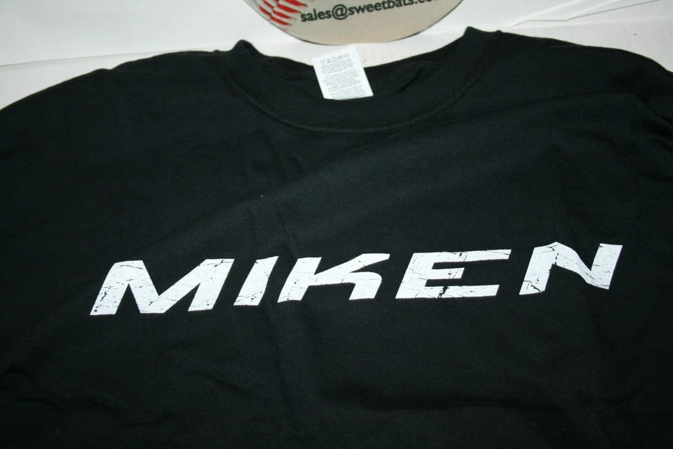 Miken T shirt Softball Adult Mens Men's Long Sleeve Black Baseball Slowpitch Fastpitch Black
