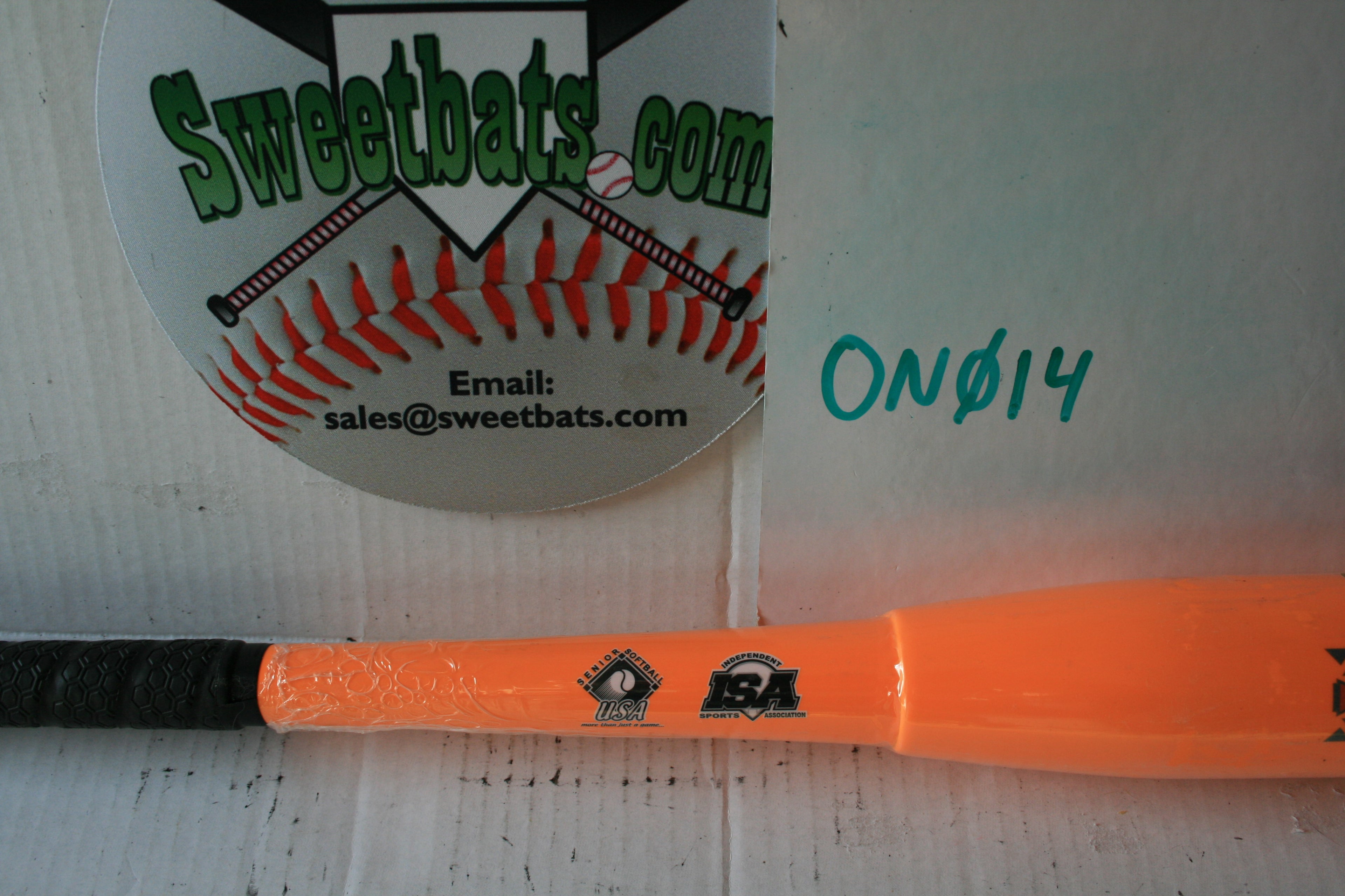 NIW Onyx IMUA Senior Slowpitch Softball Bat SSUSA 2 piece ORANGE Elite ISA 19