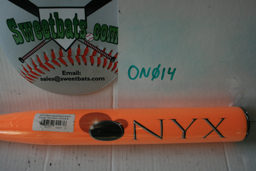 NIW Onyx IMUA Senior Slowpitch Softball Bat SSUSA 2 piece ORANGE Elite ISA 19