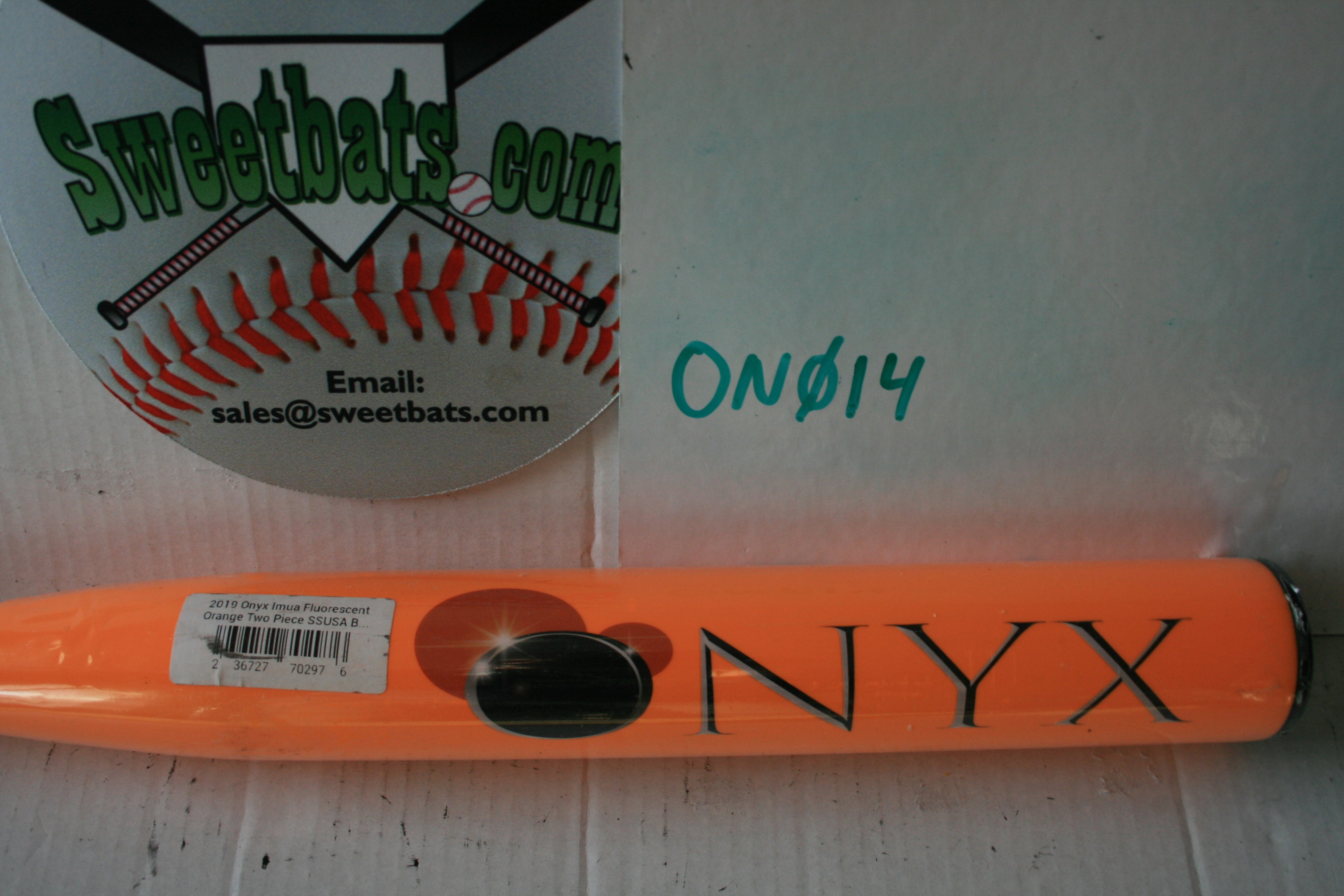 NIW Onyx IMUA Senior Slowpitch Softball Bat SSUSA 2 piece ORANGE Elite ISA 19