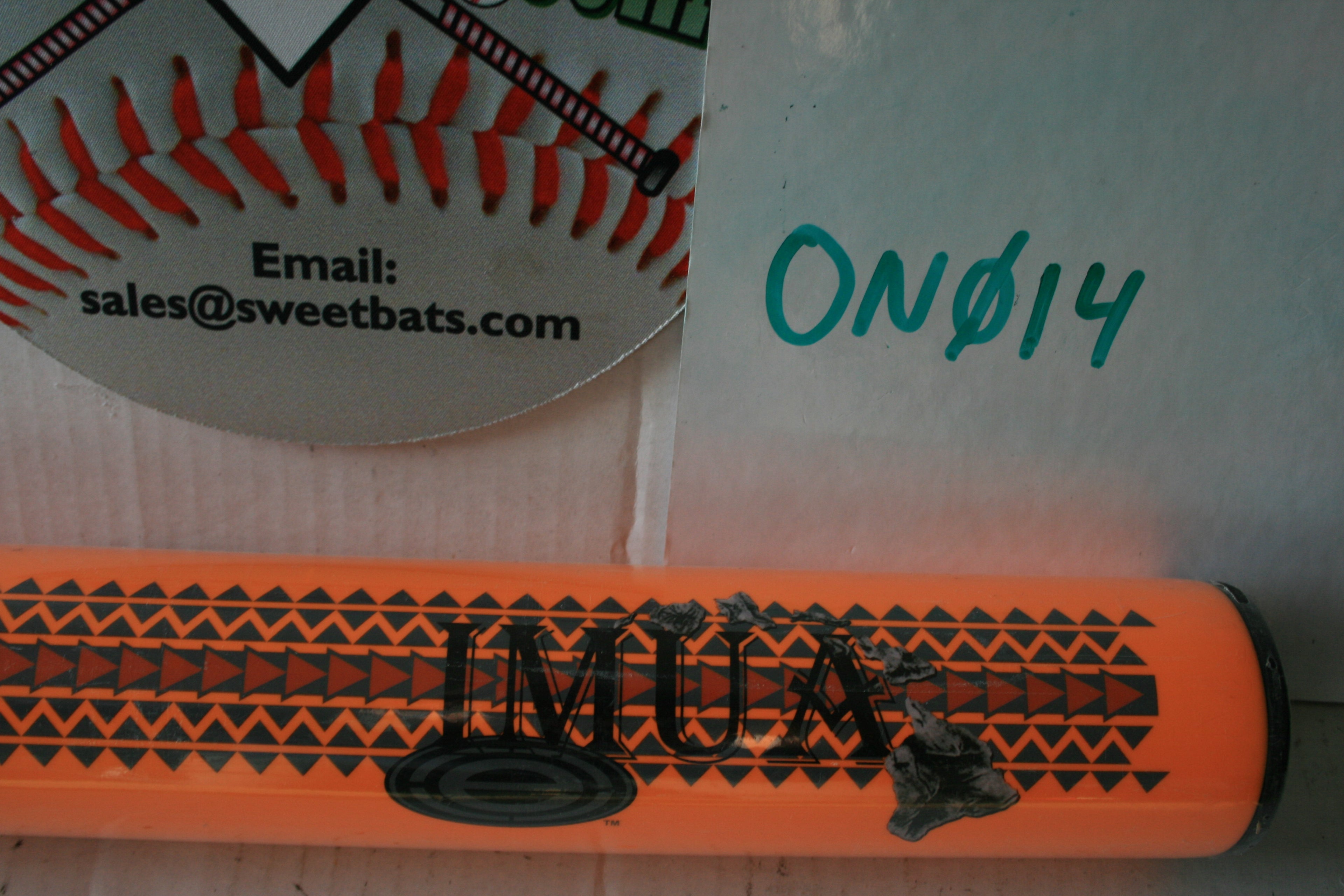 NIW Onyx IMUA Senior Slowpitch Softball Bat SSUSA 2 piece ORANGE Elite ISA 19