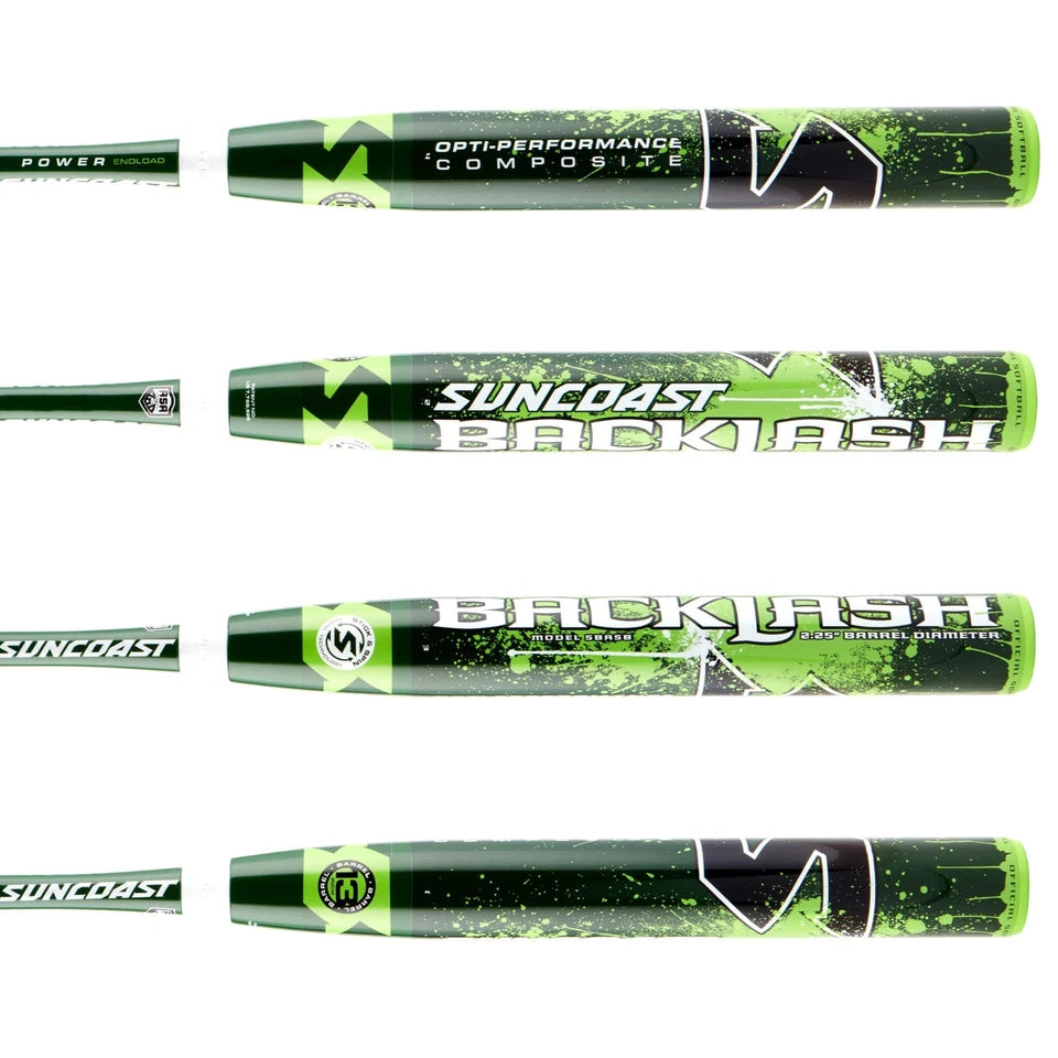 2025 Suncoast BACKLASH Slowpitch Softball Bat SBASAE ASA/USA 2-Piece 13" End Load