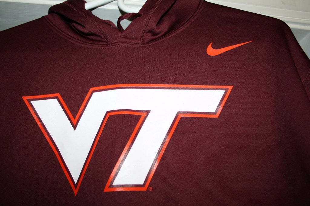 VIRGINIA TECH VT HOKIES Nike Therma Fit Sweatshirt NEW NWT Maroon Football XL
