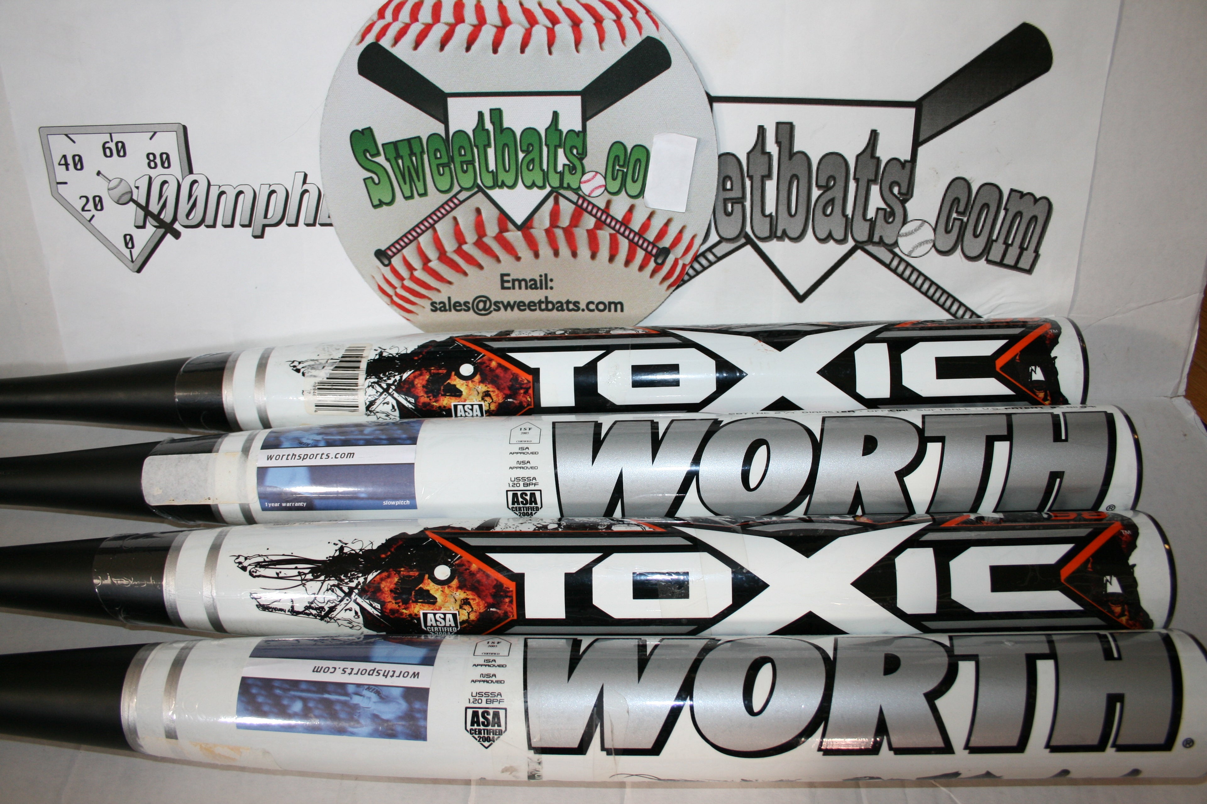 Worth Toxic Titan Softball Bat 34 NIW ASA USA Slowpitch SBTTNC Slowpitch 2010 NEW