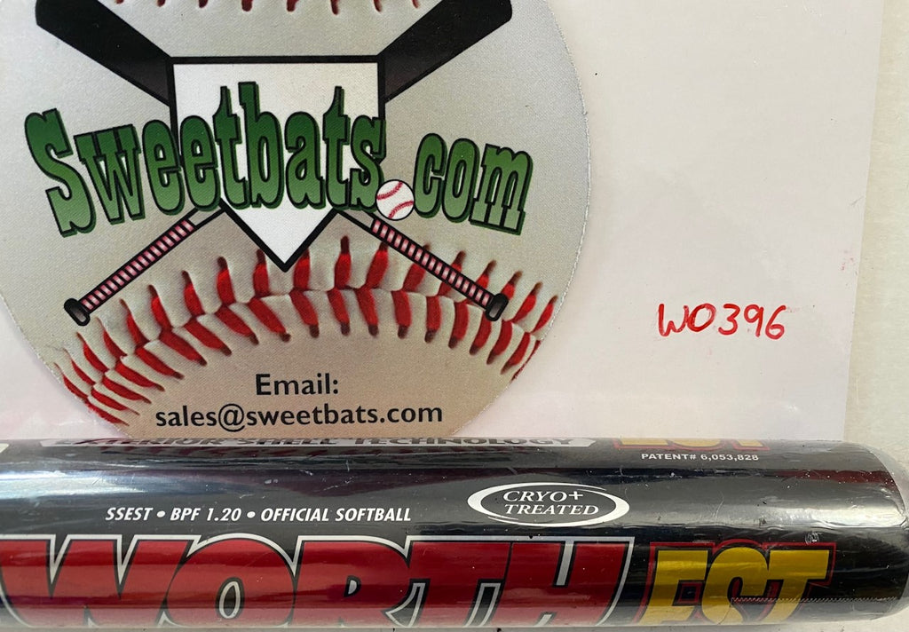 RARE NIW NEW Worth SSEST Aluminum C405 softball bat Black ASA 2000 EST 28 34 28.4
