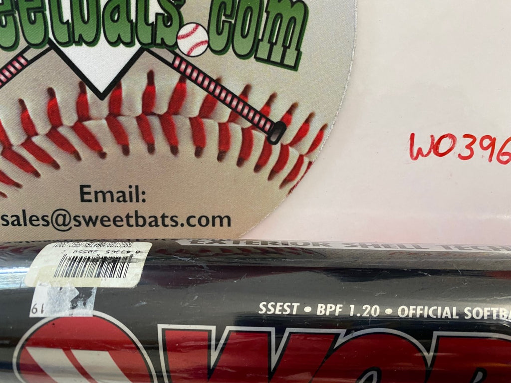 RARE NIW NEW Worth SSEST Aluminum C405 softball bat Black ASA 2000 EST 28 34 28.4