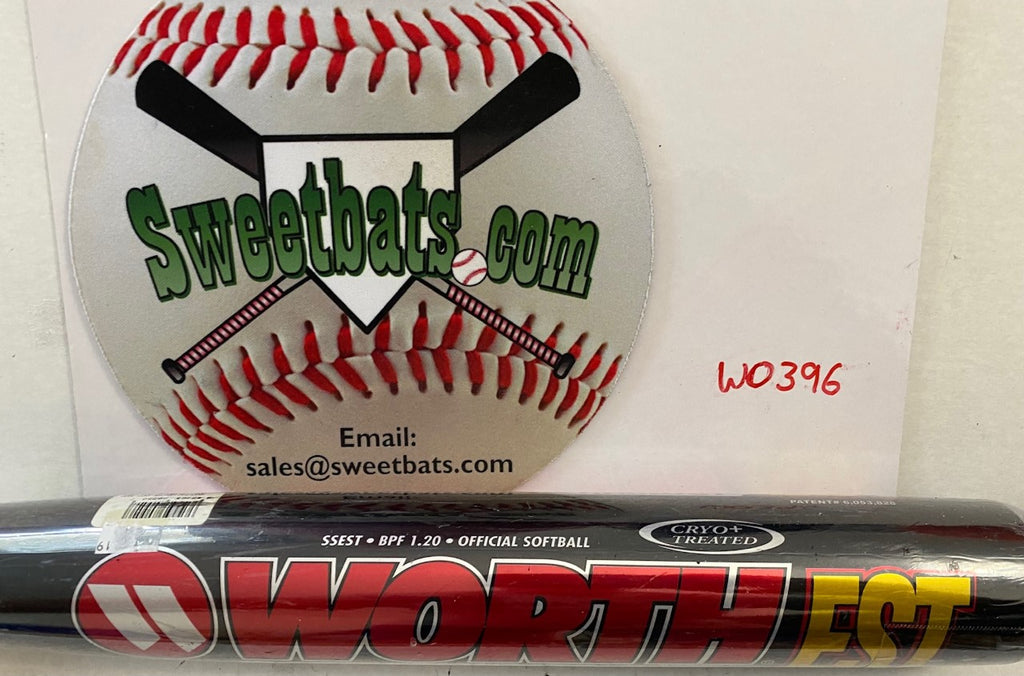 RARE NIW NEW Worth SSEST Aluminum C405 softball bat Black ASA 2000 EST 28 34 28.4